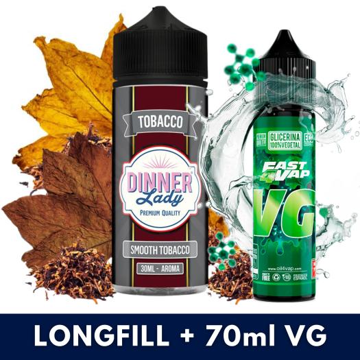 Aroma Smooth Tobacco 30ml (Longfill) Dinner Lady + VG FAST 70ML