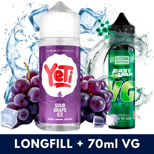 Aroma Sour Grape Ice 10ml/120 (Longfill) Yeti + VG FAST 70ML Aroma Sour Grape Ice 10ml/120 (Longfill) Yeti + VG FAST 70ML