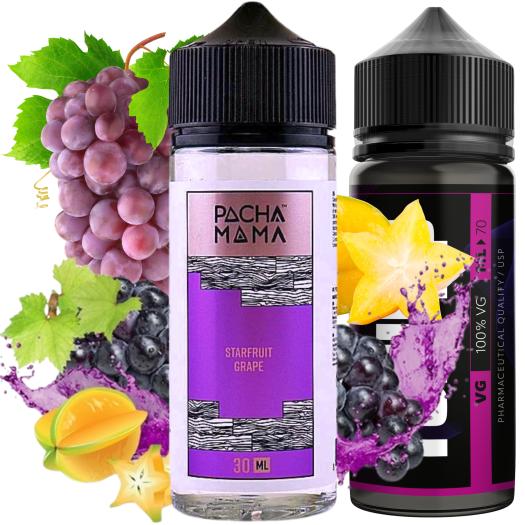 Aroma Starfruit Grape 30ml/120 (Longfill) Pachamama + 70ml VG