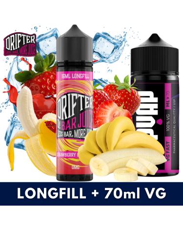 Aroma STRAWBERRY BANANA 16ml/60 (Longfill) Drifter + 70ml VG Fast