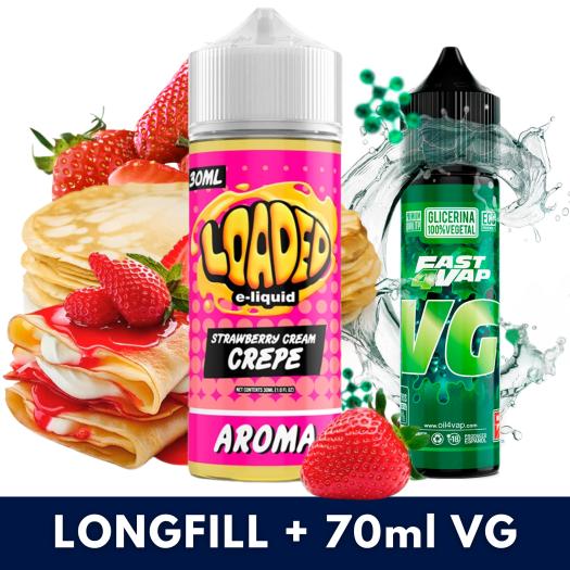 Aroma Strawberry Cream Crepe 30ml/120 (Longfill) Loaded + VG FAST 70ML