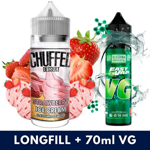 Aroma Strawberry Ice Cream 24ml (Longfill) - Chuffed + VG FAST 70ML