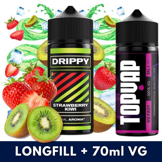 Aroma Strawberry Kiwi 24ml (Longfill) Drippy + 70ml VG Fast