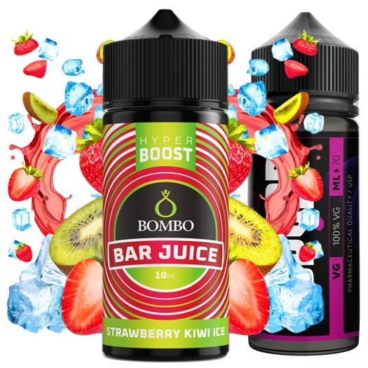Aroma Strawberry Kiwi Ice 10ml/120 Hyper Boost Bombo + 70ml VG