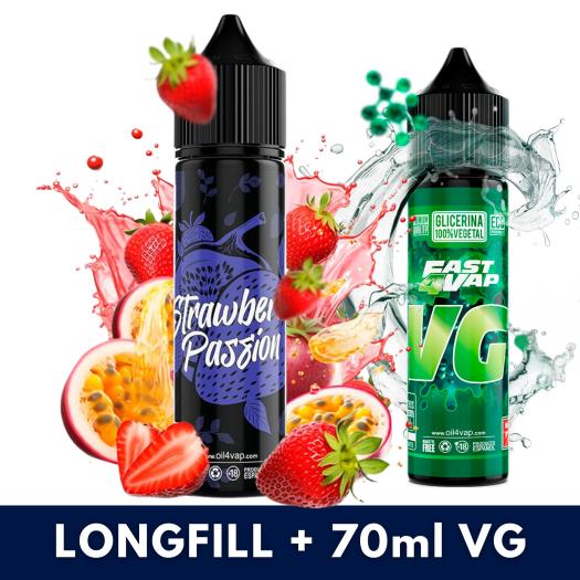 Aroma STRAWBERRY PASSION 16ml (Longfill) Oil4Vap + VG FAST 70ML