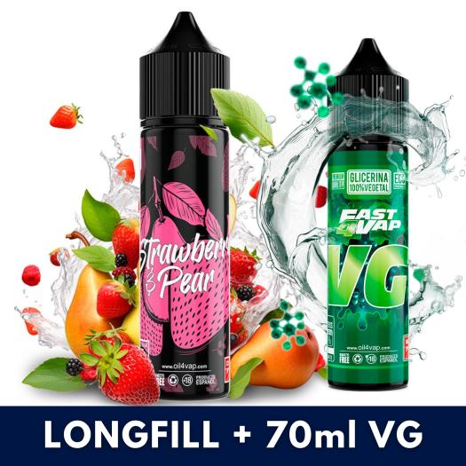 Aroma STRAWBERRY PEAR 16ml (Longfill) Oil4Vap + VG FAST 70ML