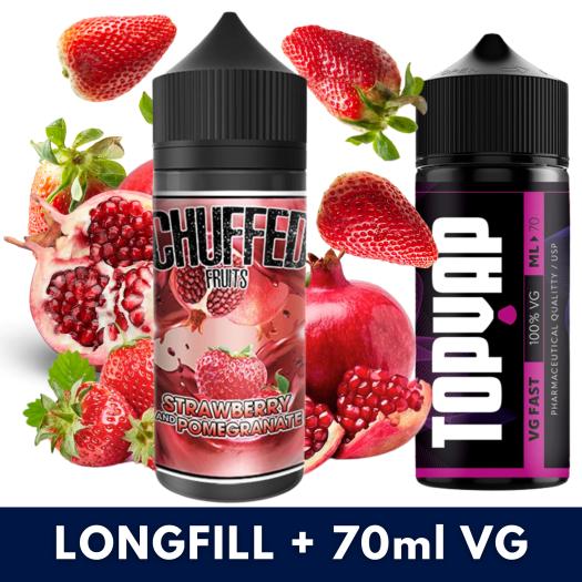 Aroma Strawberry Pomegranate 24ml/120 (Longfill) Chuffed + 70ml VG Fast