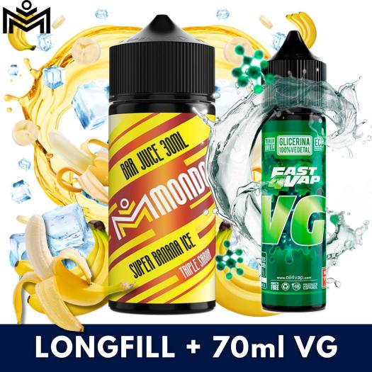 Aroma Super Banana Ice 30ml (Longfill) Mondo + VG FAST 70ML Aroma Super Banana Ice 30ml (Longfill) Mondo + VG FAST 70ML