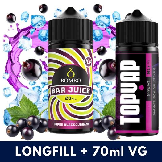 Aroma Super Blackcurrant 20ml/120 (Longfill) - Bombo Bar Juice + 70ml VG