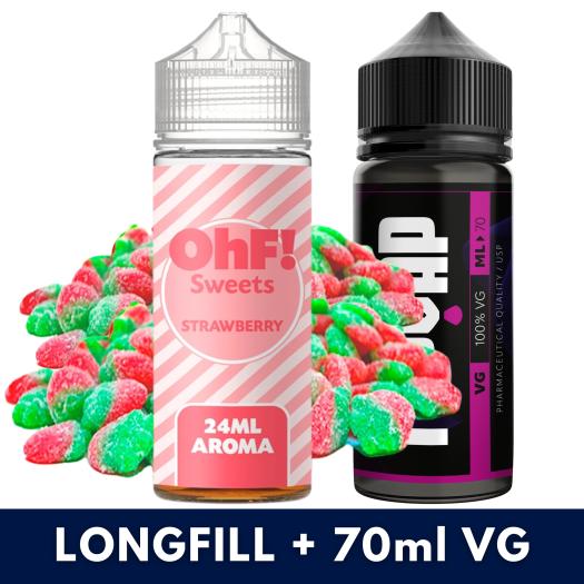 Aroma SWEETS Strawberry 24ml/120 (Longfill) OhF! + VG FAST 70ML