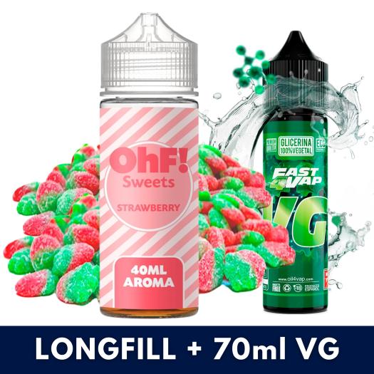 Aroma SWEETS Strawberry 40ml/120 (Longfill) OhF! + VG FAST 70ML