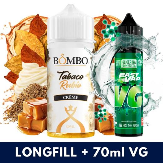 Aroma Tabaco Rubio CREME 30ml/120 (Longfill) Bombo + VG FAST 70ML Aroma Tabaco Rubio CREME 30ml/120 (Longfill) Bombo + VG FAST 70ML