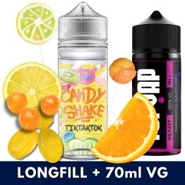 Aroma TIKTAKTOK 30ml/120 (Longfill) Candy Shake + 70ml VG Fast