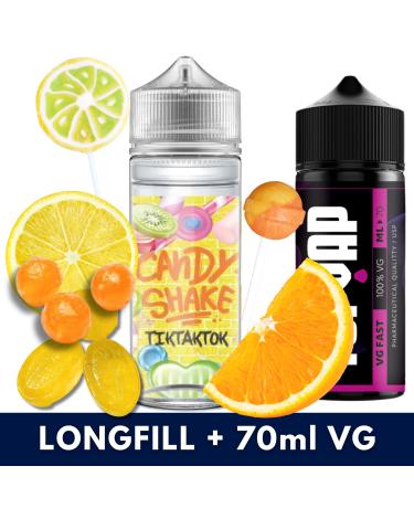 Aroma TIKTAKTOK 30ml/120 (Longfill) Candy Shake + 70ml VG Fast