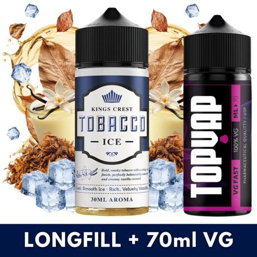 Aroma Tobacco Ice 30ml/120 (Longfill) Kings Crest + 70ml VG Fast