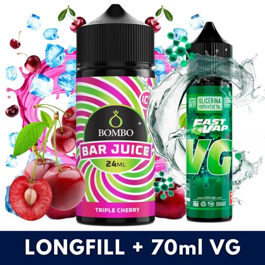 Aroma Triple Cherry Ice 24ml (Longfill) - Bombo Bar Juice + VG FAST 70ML Aroma Triple Cherry Ice 24ml (Longfill) - Bombo Bar Juice + VG FAST 70ML