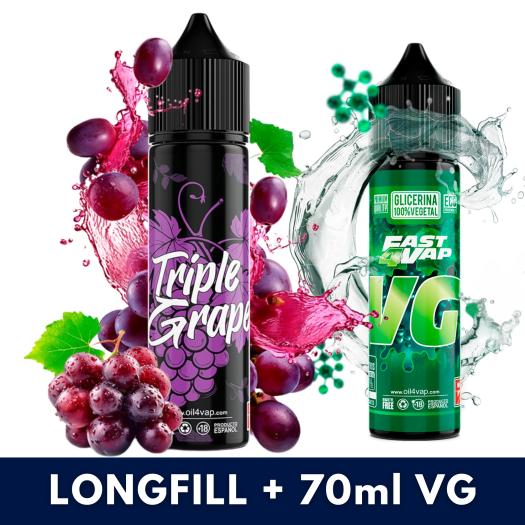 Aroma TRIPLE GRAPE 16ml (Longfill) Oil4Vap + VG FAST 70ML