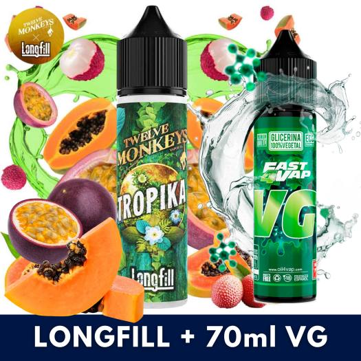 Aroma Tropika 10ml (Longfill) Twelve Monkeys + VG FAST 70ML