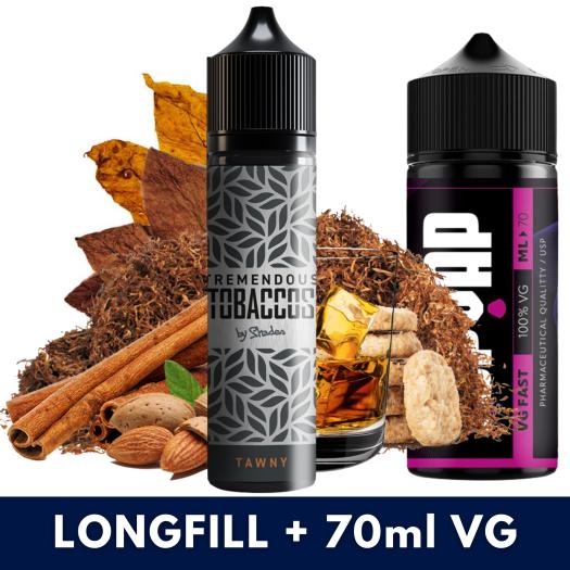 Aroma Tawny 10ml/60 (Longfill) Tremendous Tobacco + 70ml VG Fast