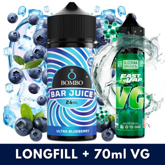 Aroma Ultra Blueberry Ice 24ml (Longfill) - Bombo Bar Juice + VG FAST 70ML Aroma Ultra Blueberry Ice 24ml (Longfill) - Bombo Bar Juice + VG FAST 70ML