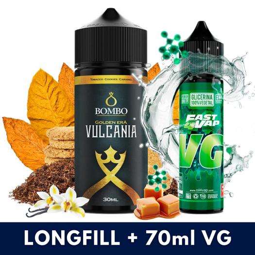 Aroma Vulcania 30ml/120 (Longfill) Golden Era + VG FAST 70ML Aroma Vulcania 30ml/120 (Longfill) Golden Era + VG FAST 70ML