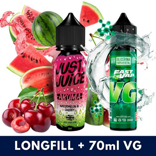 Aroma Watermelon Cherry Just Juice 20ml (Longfill) + VG FAST 70ML Aroma Watermelon Cherry Just Juice 20ml (Longfill) + VG FAST 70ML