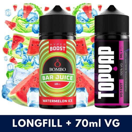 Aroma Watermelon Ice 10ml/120 Hyper Boost Bombo + 70ml VG Fast