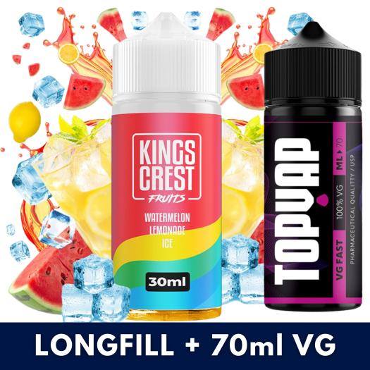 Aroma Watermelon Lemonade Ice 30ml/120 (Longfill) Kings Crest + VG FAST 70ML Aroma Watermelon Lemonade Ice 30ml/120 (Longfill) Kings Crest + VG FAST 70ML