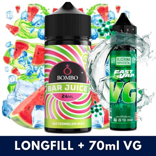 Aroma Watermelon Max Ice 24ml (Longfill) Bombo Bar Juice + VG FAST 70ML Aroma Watermelon Max Ice 24ml (Longfill) Bombo Bar Juice + VG FAST 70ML