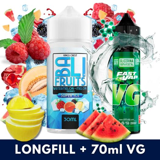 Aroma Watermelon + Melon + Berries Super Ice 30ml/120 (Longfill) Bali Fruits + VG FAST 70ML