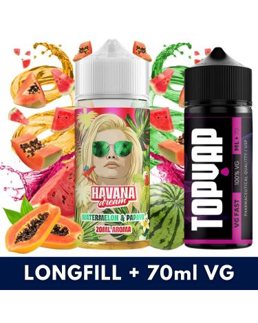 Aroma Watermelon Papaya 20ml/120 (Longfill) Havana Dream + 70ml VG Fast