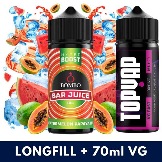 Aroma Watermelon Papaya Ice 10ml/120 Hyper Boost Bombo + 70ml VG Fast