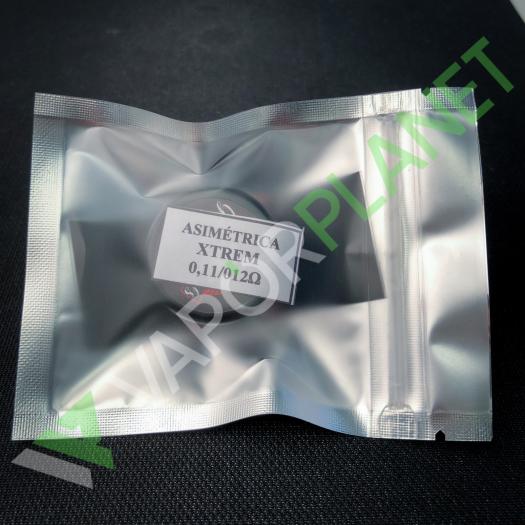 Asimetrica Xtrem Dual 0,11/0,12 2.5mm - Galán Coils - Resistencias Artesanales