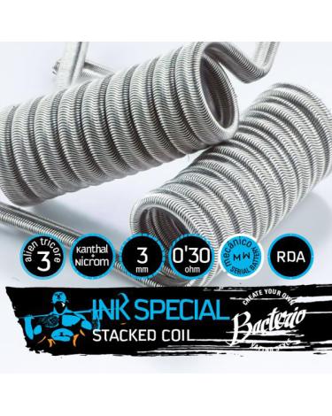 BACTERIO INK 0,30 OHMS KANTHAL A1/N80 - Bacterio Coils Artesanales