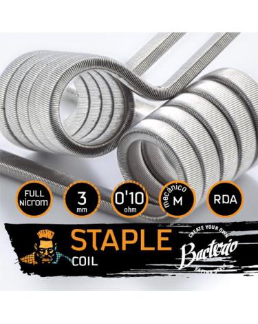 BACTERIO STAPLE 0,10 OHMS FULL N80 - Bacterio Coils Artesanales