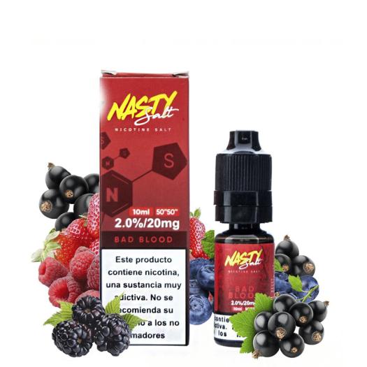 BAD BLOOD - NASTY JUICE 10 ml - 10 mg y 20 mg - Líquido con SALES DE NICOTINA BAD BLOOD - NASTY JUICE 10 ml - 10 mg y 20 mg - Líquido con SALES DE NICOTINA