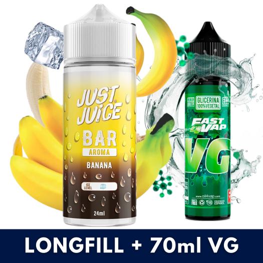 Banana 24ml/120 (Longfill) Just Juice Bar + 70ml VG Fast Banana 24ml/120 (Longfill) Just Juice Bar + 70ml VG Fast