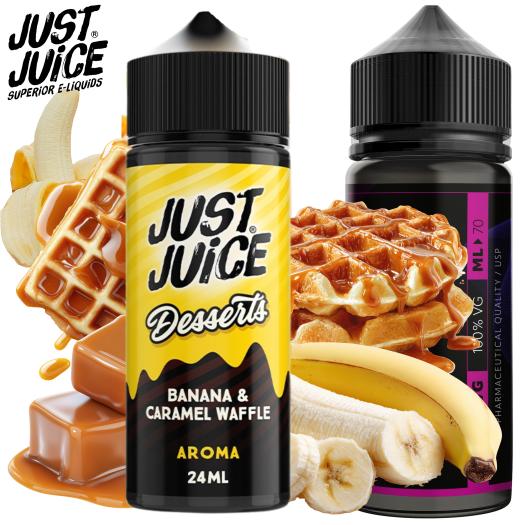Banana Caramel Waffle Longfill 24ml/120 Just Juice Desserts