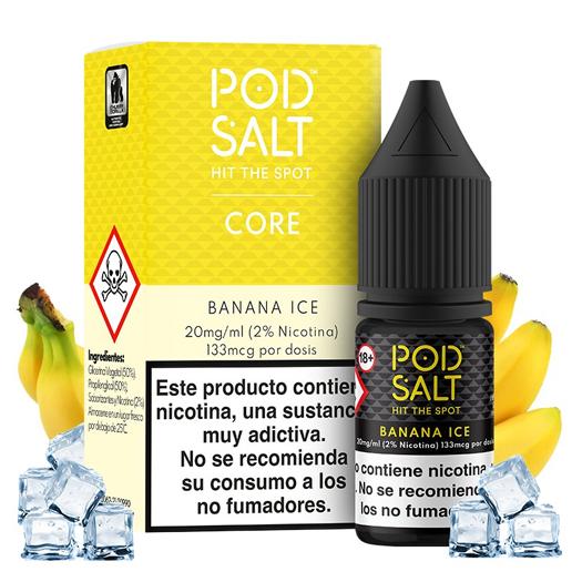 BANANA ICE 10ml - POD SALT 10 ml – Líquido com SAIS DE NICOTINA