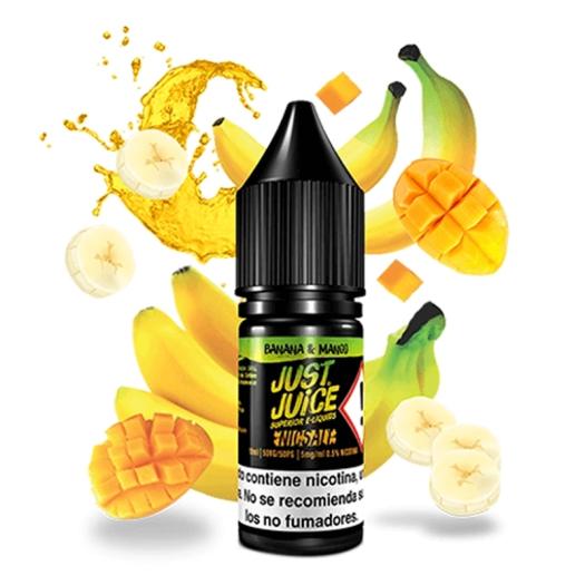 BANANA MANGO 10 ml - Just Juice Iconic Fruit – Líquido con SAIS DE NICOTINA BANANA MANGO 10 ml - Just Juice Iconic Fruit – Líquido con SAIS DE NICOTINA
