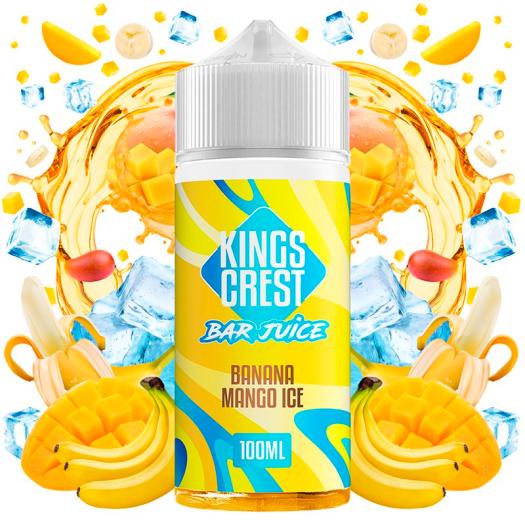 Banana Mango Ice 100ml  + Nicokits - Kings Crest Bar Juice