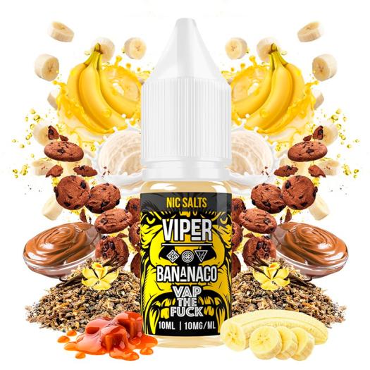 Bananaco 10ml - Viper & Vap The Fuck - SAIS DE NICOTINA Bananaco 10ml - Viper & Vap The Fuck - SAIS DE NICOTINA
