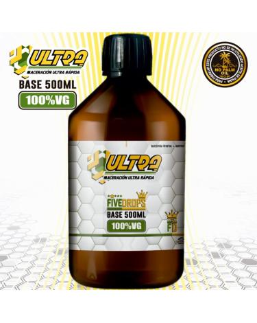 Base 500ml VG Ultra by Five Drops | Glicerina Vegetal 100% VG