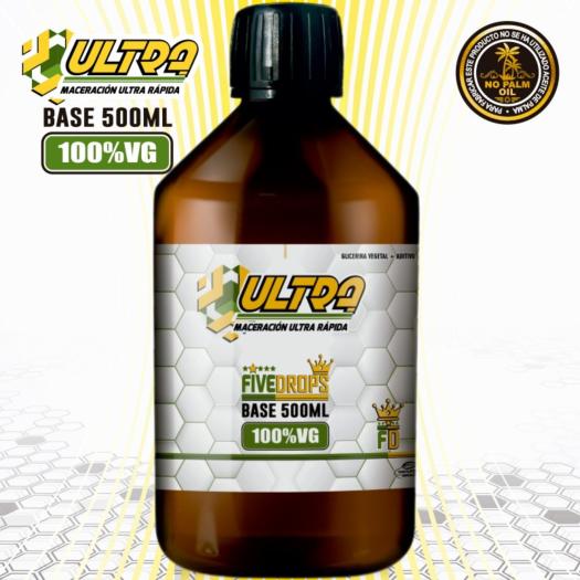 Base 500ml VG Ultra by Five Drops | Glicerina Vegetal 100% VG