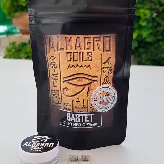 BASTET - Dual coil 0.11Ω Ni80 ⵁ2.5mm 5vueltas ALMAGRO Coils