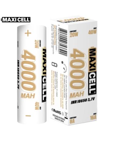 Pilha 18650 16A 4000mAh Maxi Cell