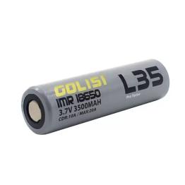→ Bateria 18650 GOLISI ACCUS L35 IMR 18650 3500mAh 3.7V 10A (1 unidade e Pack de 2 unidades)