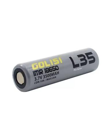 → Bateria 18650 GOLISI ACCUS L35 IMR 18650 3500mAh 3.7V 10A (1 unidade e Pack de 2 unidades)