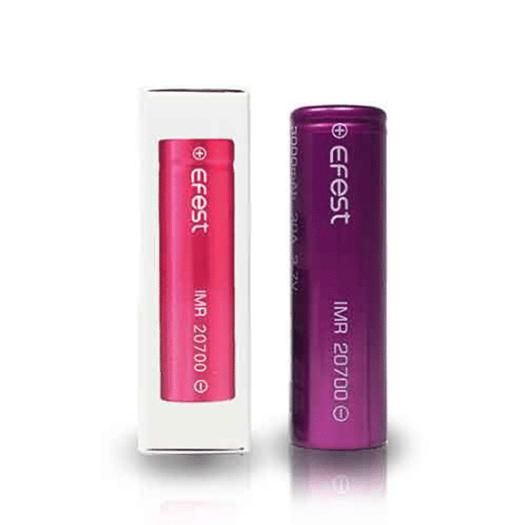 → Batería EFEST 20700 - 3000mAh 30A FLAT TOP (1 Ud. y Pack 2 Uds.)