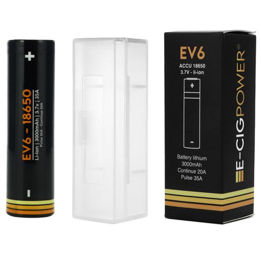 Pilha EV6 18650 3000mAh E-Cig Power